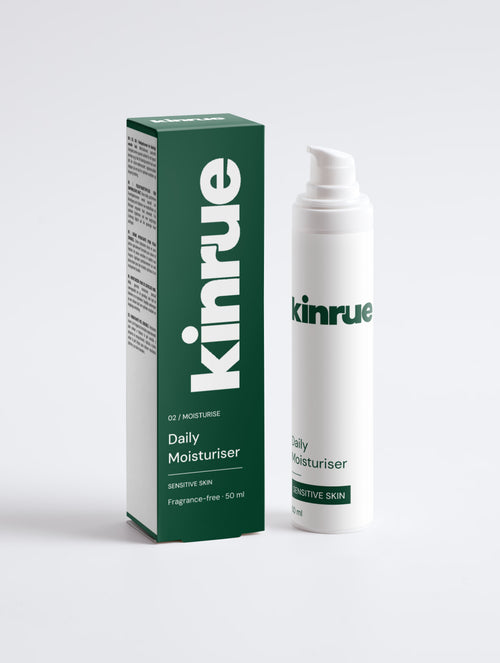 Kinrue Daily Moisturiser — Sensitive Skin — updated Kinrue packaging